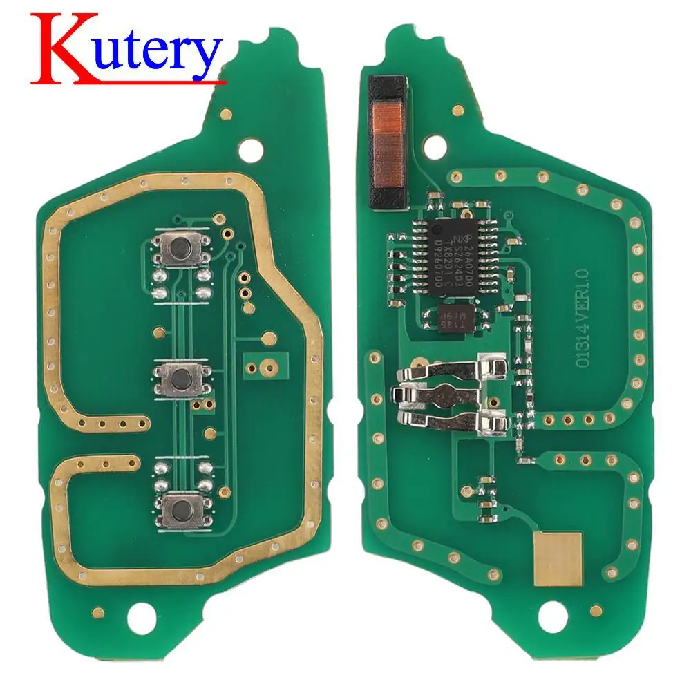 jingyuqin 2/3 BTN FSK 434MHz PCF7961 ID46 Smart Remote Key Circuit Board For Renault Clio III Clio 3 Kangoo Master Modus Twingo