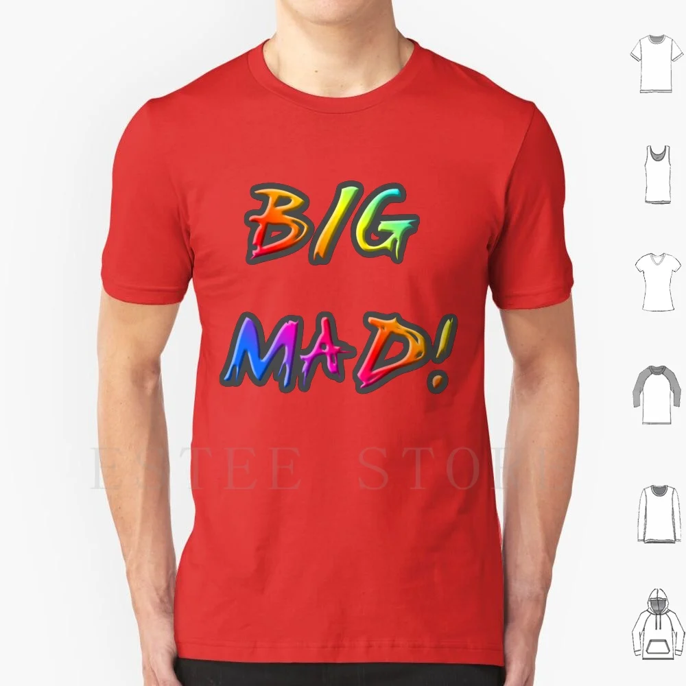 Big Mad! T Shirt Print Cotton 6ix9ine Tekashi 69 69 Gooba Troll Rainbow Rat Sound Cloud Nicki Minaj Rap Music Shark Sixnine