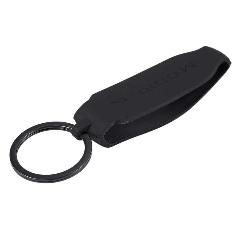Funda para llavero de coche Tesla modelo S, carcasa protectora de silicona, soporte para accesorios Tesla S (modelo S)