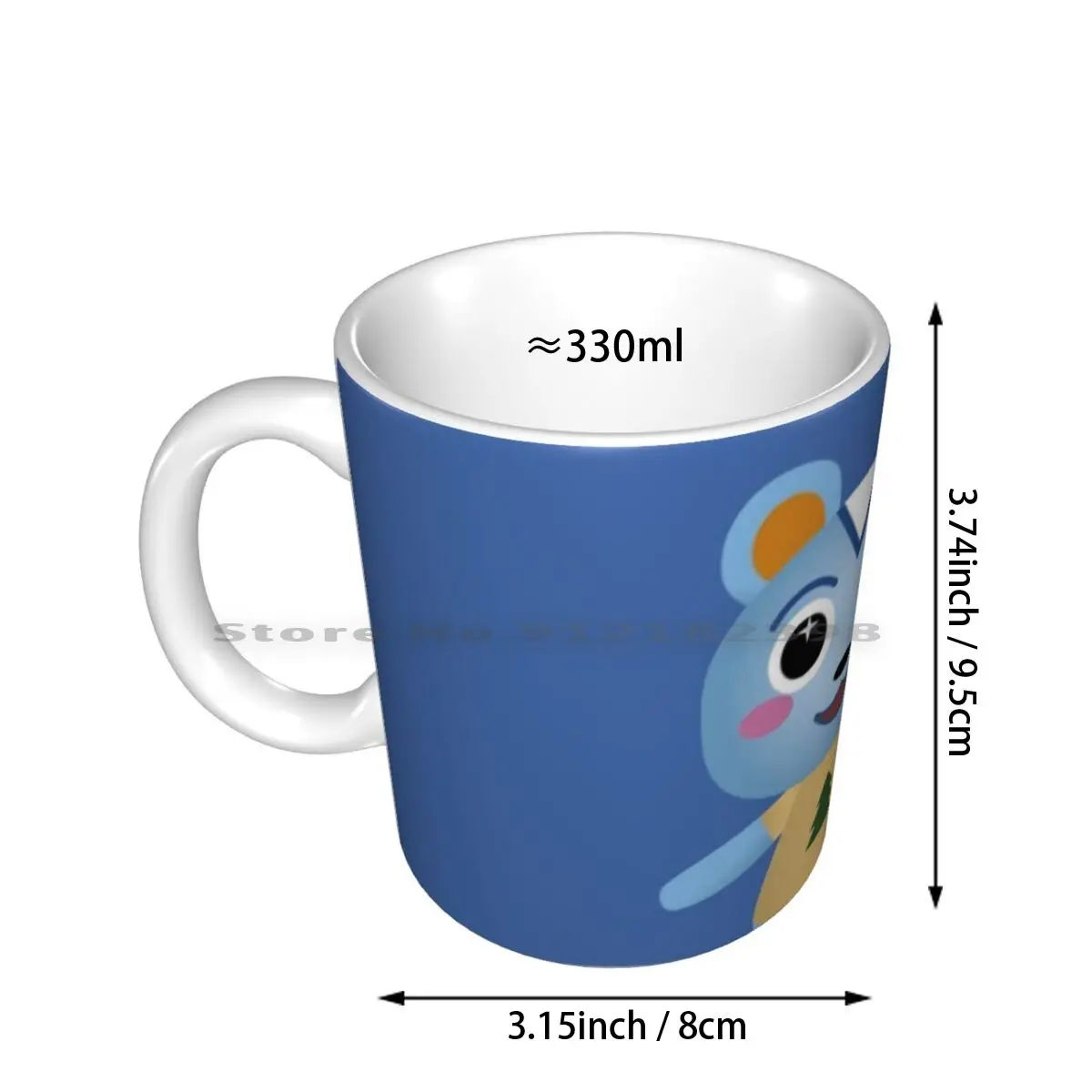 Filbert Ceramic Mugs Coffee Cups Milk Tea Mug Filbert Blue Animal New Horizons Cute Happy Acnh Squirrel Creative Trending