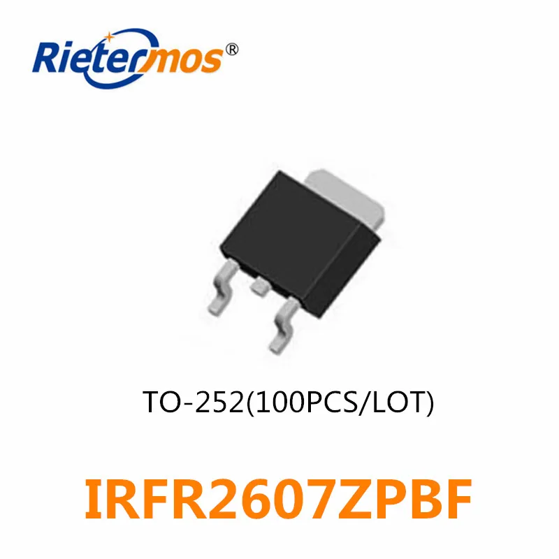 100 шт. IRFR2607Z IRFR2607ZPBF FR2607Z FR2607 N-CHANNEL 75V SMD