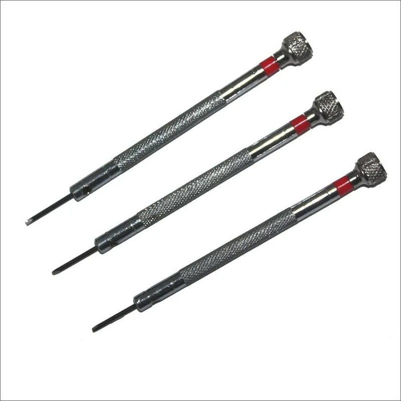 4 Kinds of Portable Screwdriver Tools for Repairing Jewelry Watch Laptop Glasses 1.0/1.2/1.4/1.6mm Slotted Cross Screwdriver