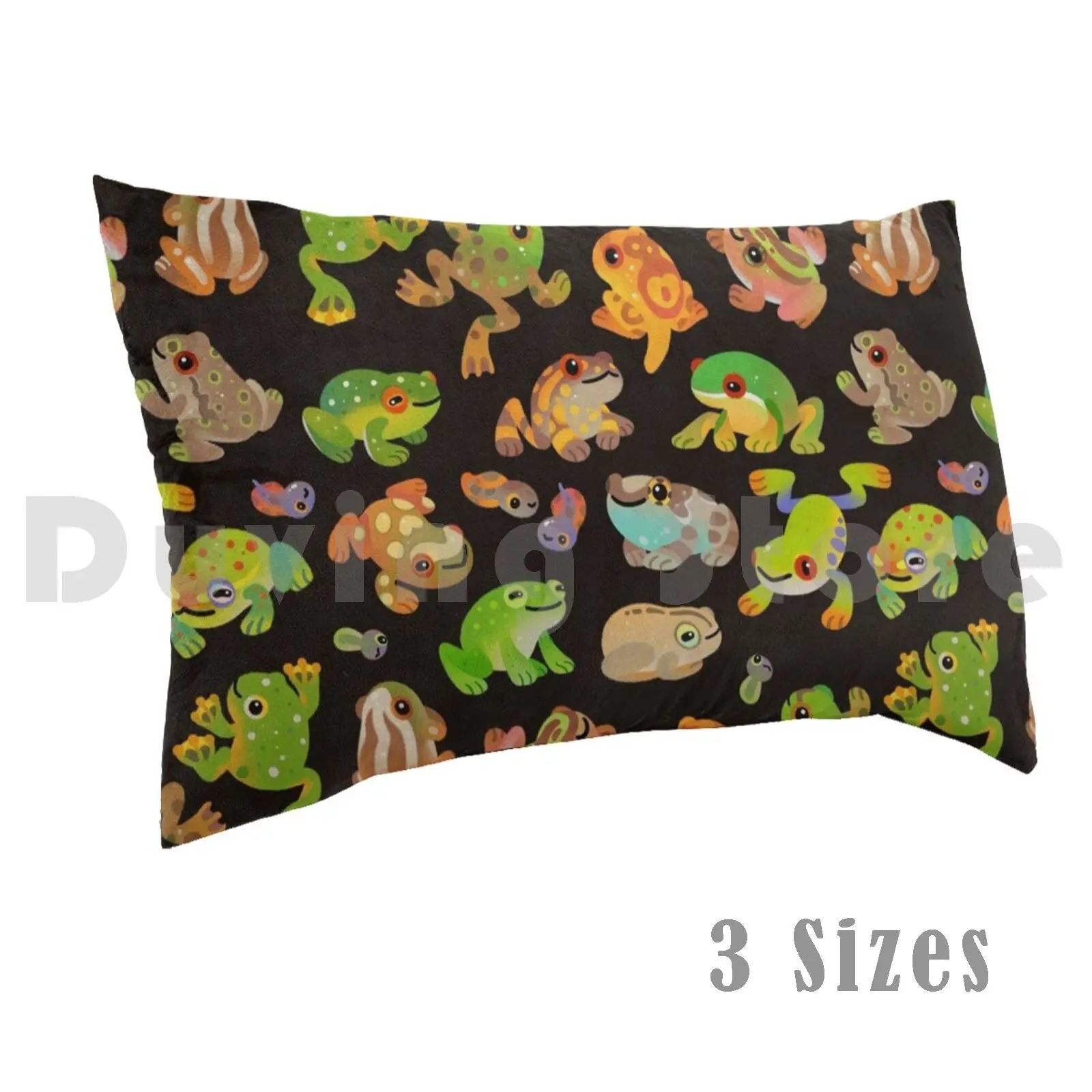 Tree Frog-Dark Pillow case 2444 Tree Frog Frog Animal Cute Kawaii Pikaole Chibi Amphibian