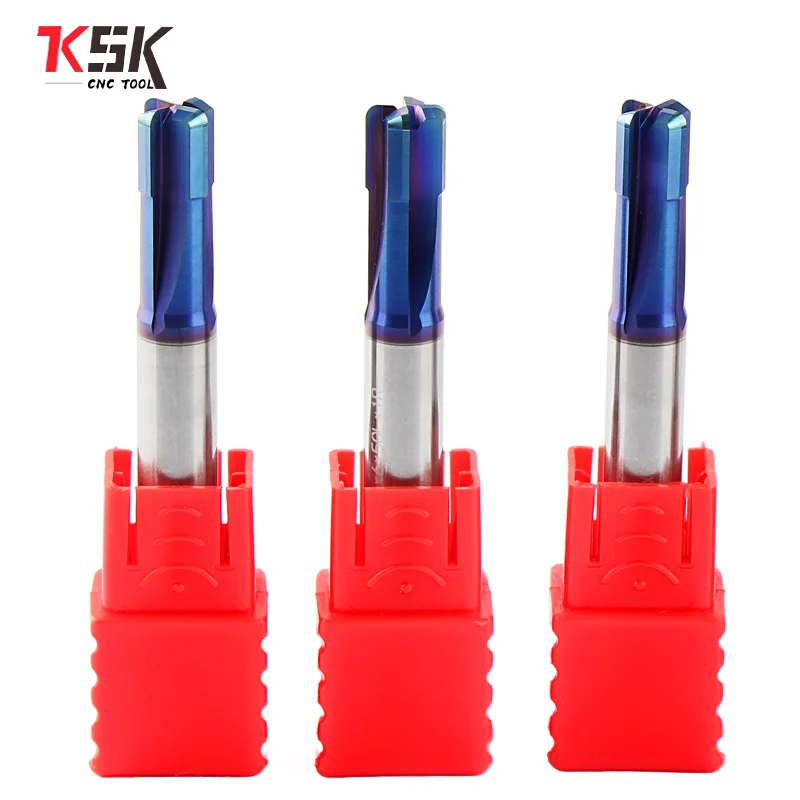 High 70 degrees of tungsten steel milling cutter nano coating hard alloy round nose end mill cow nose knife at a high speed