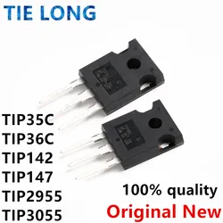 5PCS TIP35C TIP36C TIP142 TIP147 TIP2955 TIP3055 TO-247 TO247 NPN TIP35 TIP36