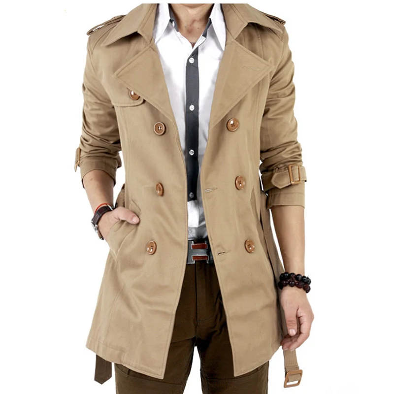 

Korean Fashion Men Jacket Medium Long Autumn Jackets for Men Slim jaqueta masculina jaket pria, Sizes S-XXXL Men Jackets