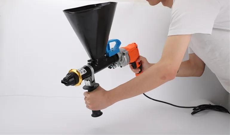 

Hand-held wall slot grouting machine electric mortar grouting caulking gun