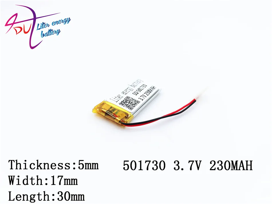 5psc Size 501730 501530 3.7v 230mah Lithium Polymer Battery With Board For Mp3 Mp4 Mp5 Gps Digital Products