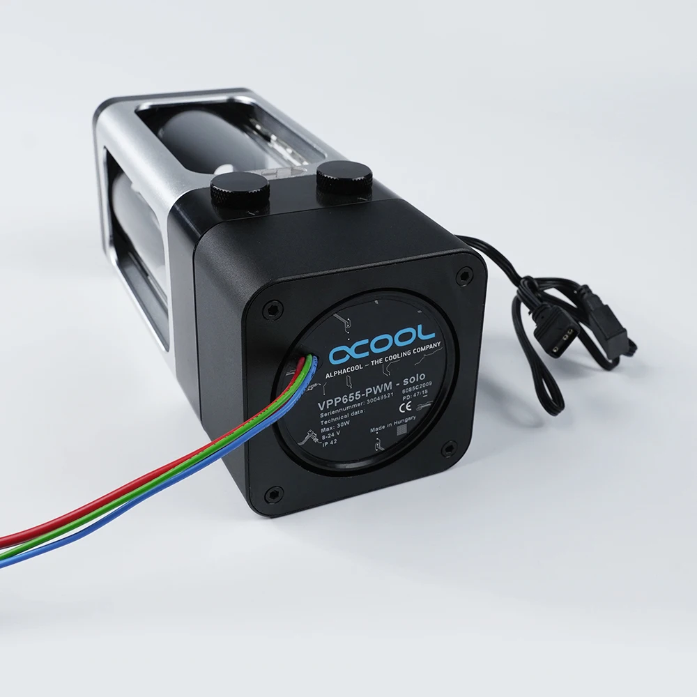 Zbiornik IceManCooler DX5 120 do niestandardowego chłodzenie cieczą zbiornika wody Combo D5, 5V 3-pinowe sterowanie płytą główną, czarny, biały — zdjęcie 3