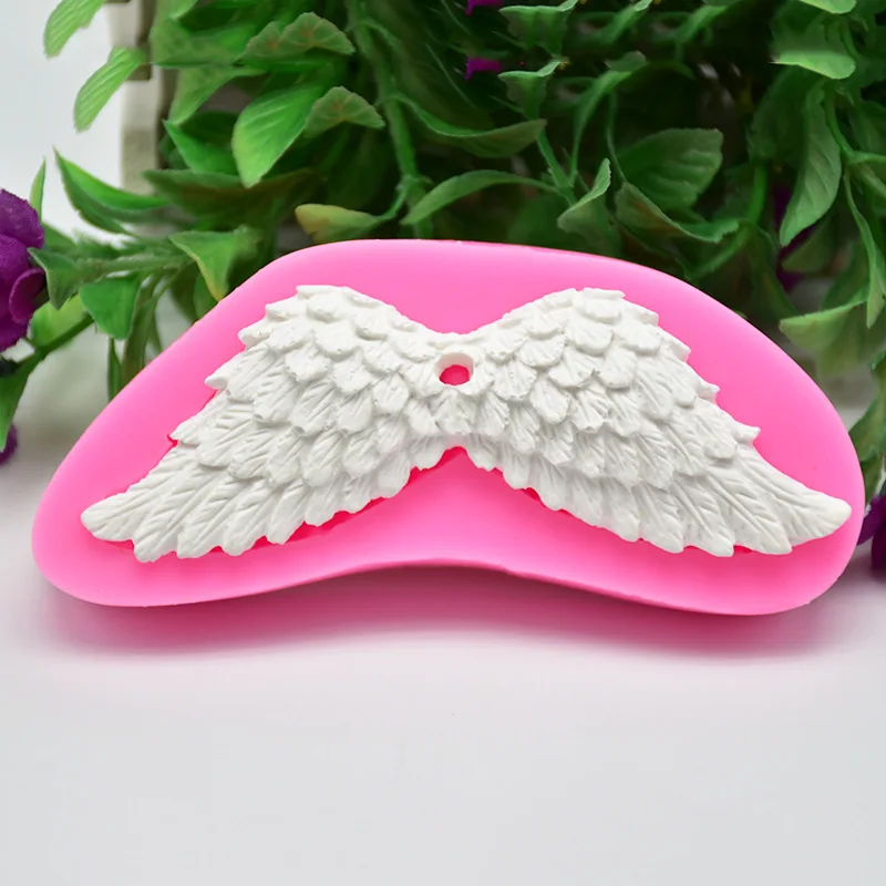 Clear Wings Angel Silicone Mold Cake Lace Decoration Supplies DIY Design Chocolate Pastry Fondant Mold Resin Kitchen Baking Tool