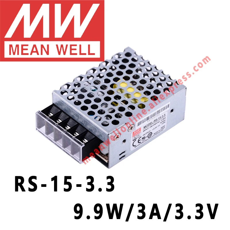 Mean Well RS-15 Series AC/DC 15W Single Output Switching Power Supply meanwell online store