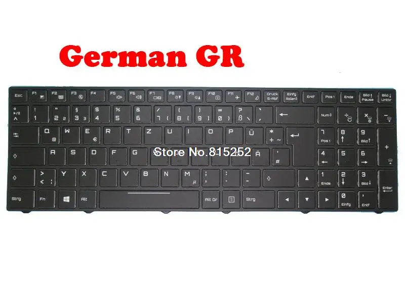 Laptop Backlit Keyboard For MEDION ERAZER X7861 MD61061 MD61060 MD61499 MD61177 France FR/German GR/Spanish SP/United States US