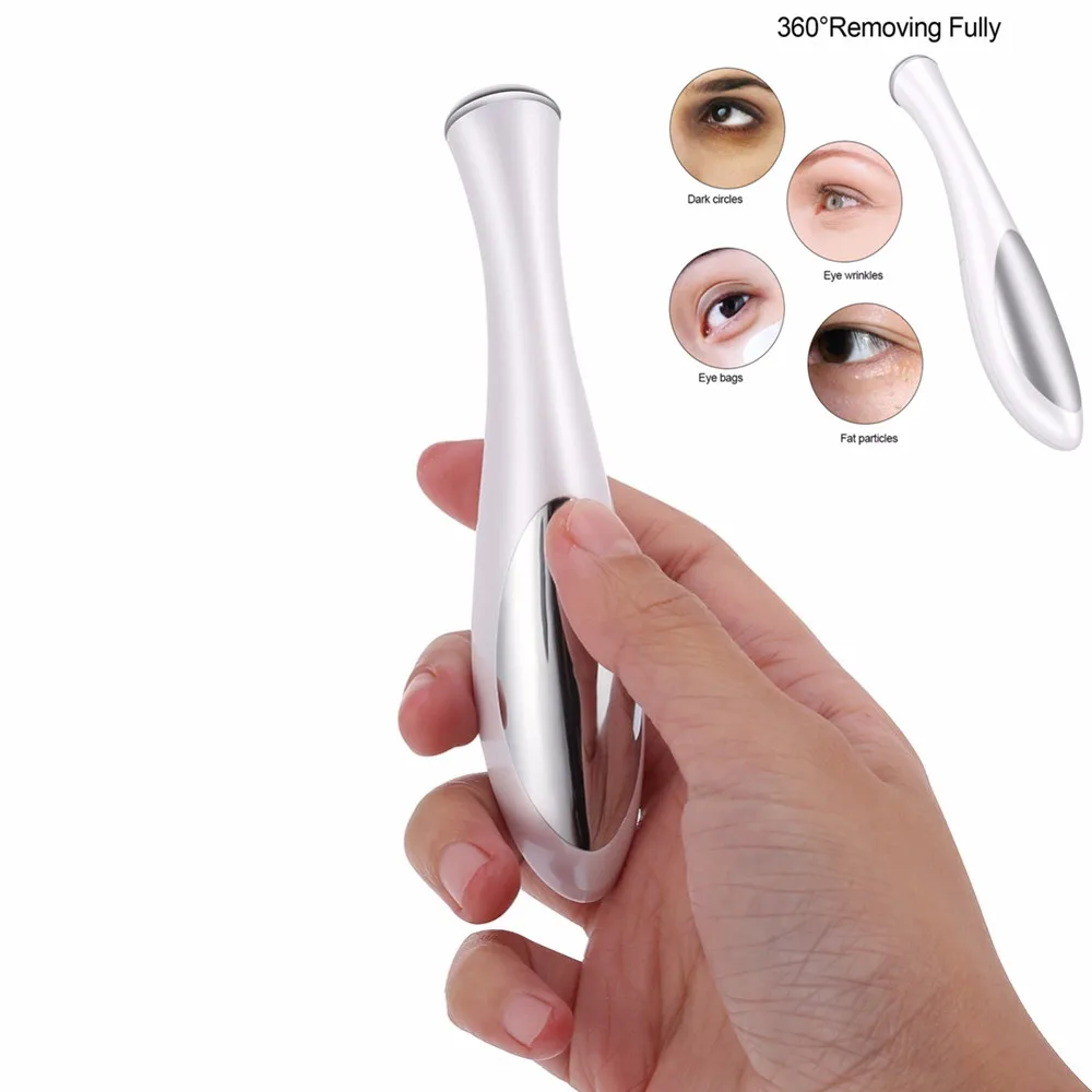 Electric Eye Massager Metal Probe Head Wrinkle Dark Circles Removal Pen Anti Aging Negative Ion Vibration Face Lifting Tool