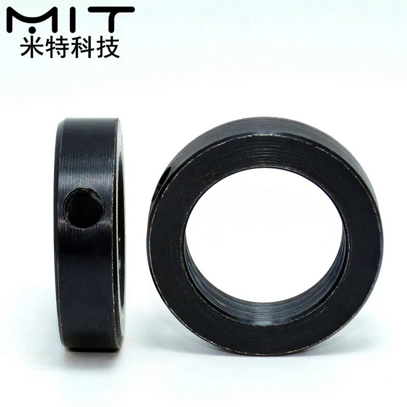 1Pcs Fixed Ring GDSTG Set Screw Type Positioning Ring Shaft Locator Stop Collar Carbon Steel Surface Anodized dia3to100mm i