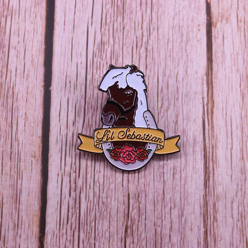 Park And Recreation Pony Badge Metal Enamel Lapel Brooch Collect Denim Jacket Backpack Pin Decoration Children Fashion Gifts