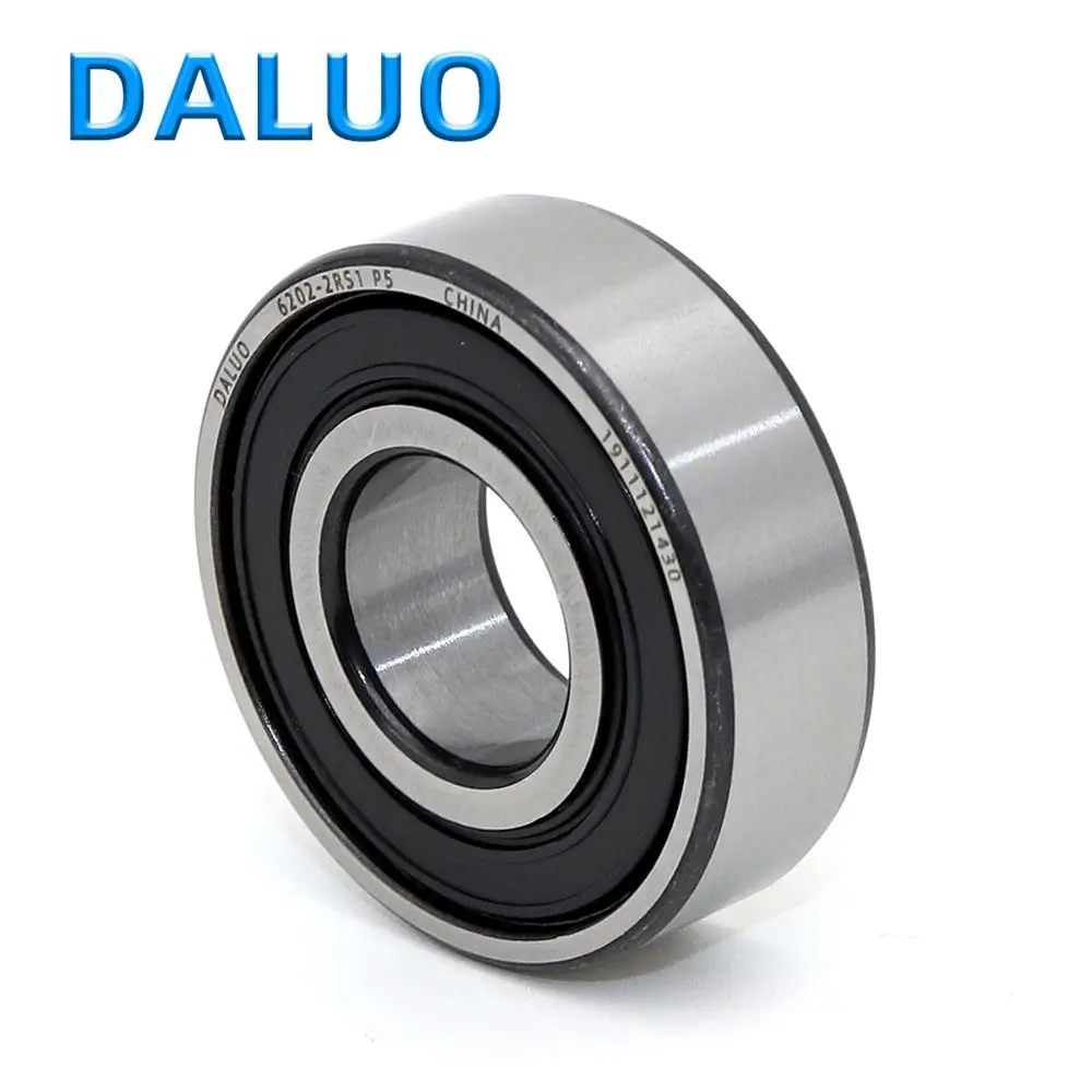 

1PCS 6202-2RS1 P5 15X35X11 DALUO Bearing 6202 6202RS 6202-2RS ABEC-5 Single Row Deep Groove Ball Bearings Metric