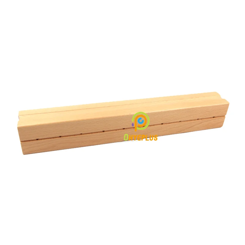 Montessori Cylinder Blocks Wood Sensory Toys Game Preschool Educational Materials for Kids Visual Sense (Economic Version)