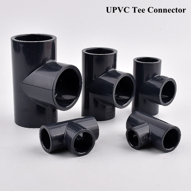 

1~3pcs I.D 20~160mm UPVC Tee Pipe Connector Garden Watering Greenhouse 3 Way Water Tube Joint Fittings Irrigation System Adapter