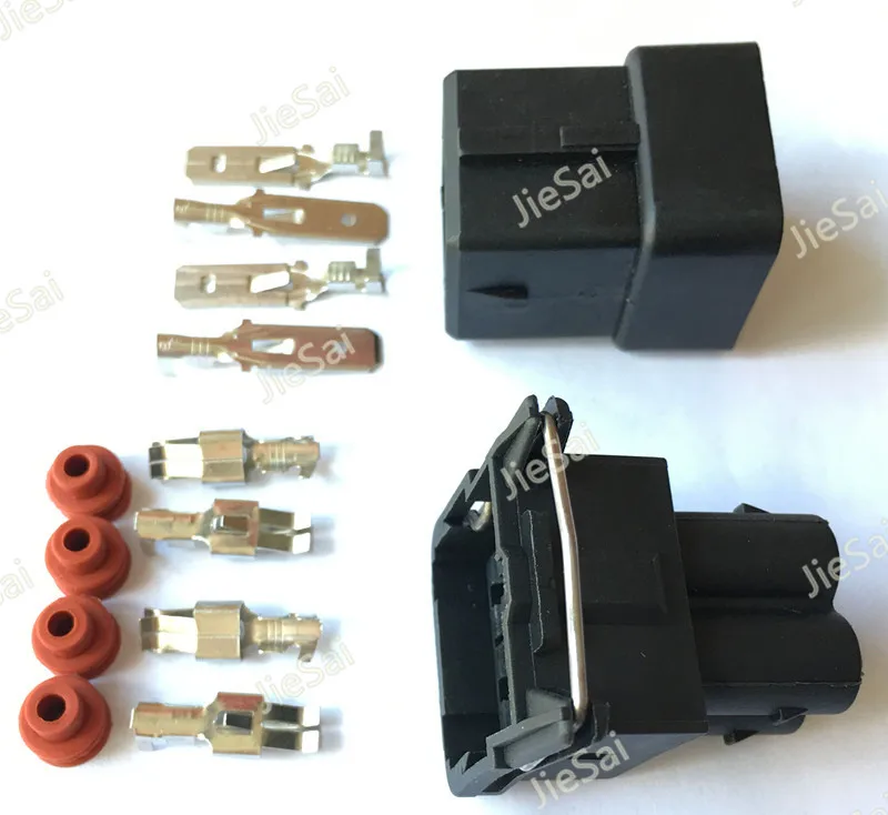 4 Pin  Female Male Auto Connector 6.3 Series For VW With Terminals 357941165