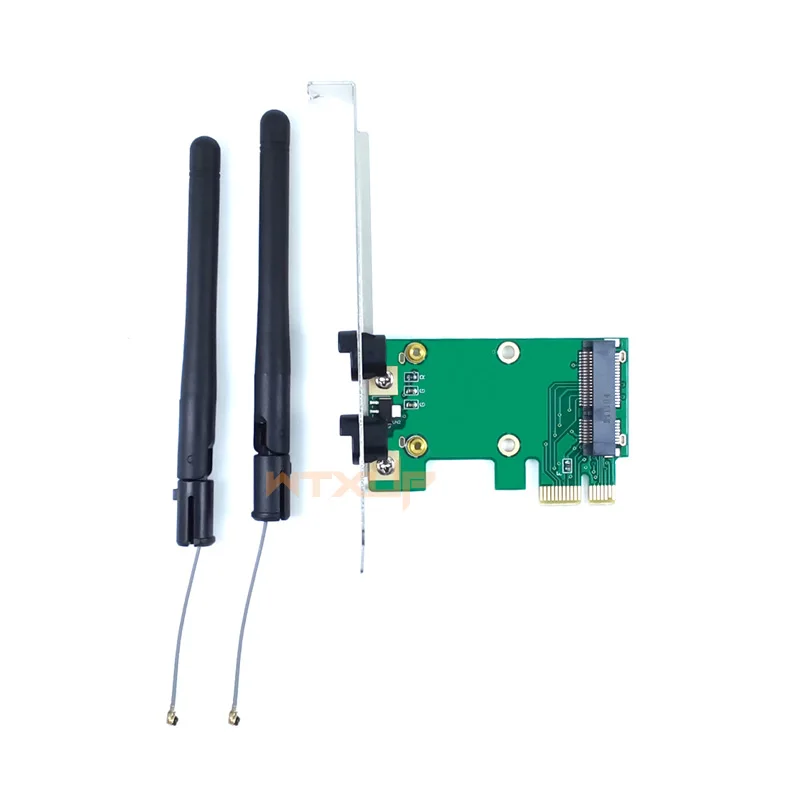 7260NB 5100agn DW1540 DW1510 mini pcie wifi wireless card to desktop PC PCIE X1 X4 X16 converter adapter with full size bracket