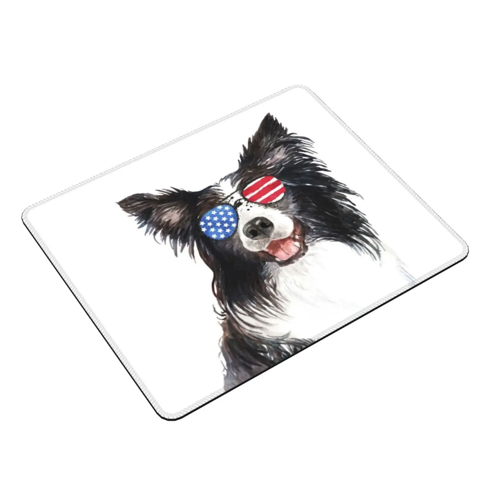 Patriotic Border Collie Mouse Pad 36 4th Of July Patriotic American Flag Sunglasses Patriotic