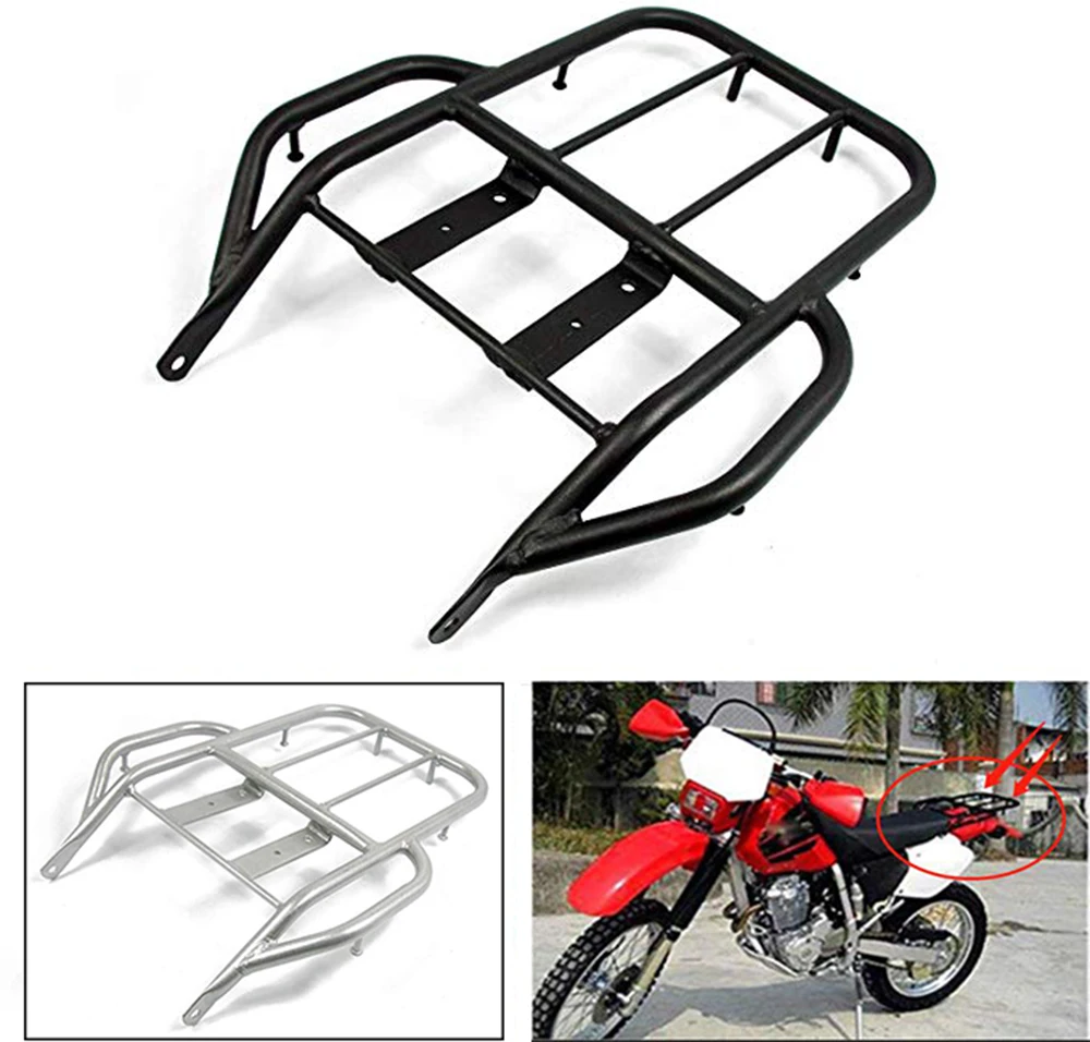 Tylny błotnik motocykla bagażnik Sissy Bar uchwyt podtrzymujący półka na ładunek półki wspornik do Honda XR250 XR400 1996-2004 2003