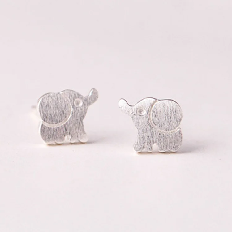 

New Hot Fashion 925 Sterling Silver elephant Earrings for Women Girls Gift Fashion Statement Jewelry