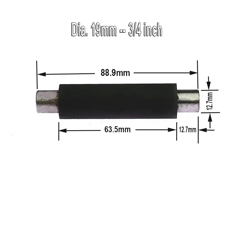 1 Stuk Dia. 1/2 " - 2" Kleine Rubberen Rol Met As Kinfe Slijpcontactwiel