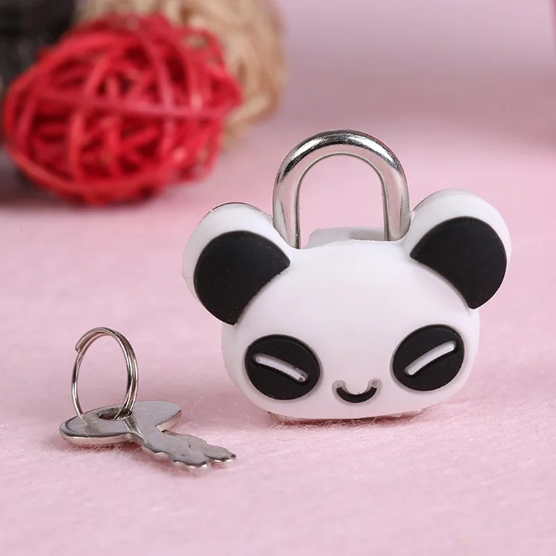 Miniso Cartoon Silicone Doll Monster stitch figure Metal Mini Padlock Creative Cute Security Anti-theft Luggage Lock