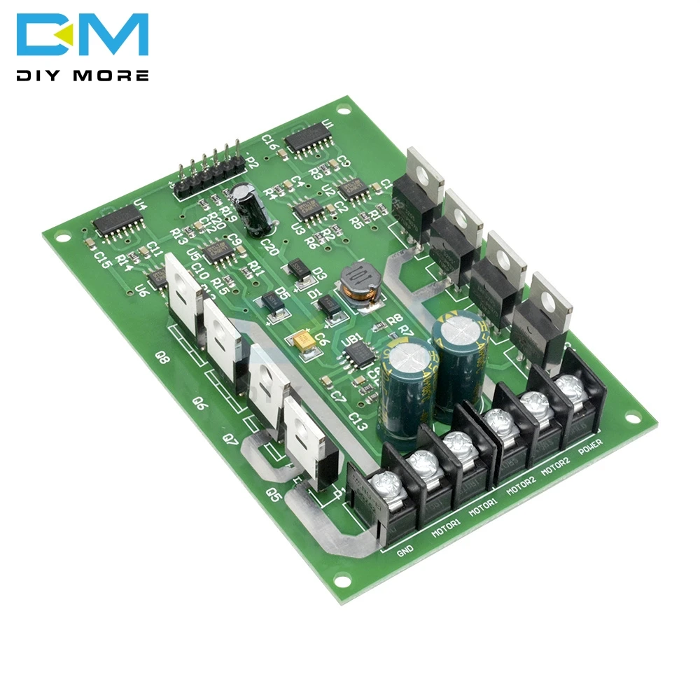 High Quality Newest H-Bridge Dual Motor Driver Drive Module Board DC MOSFET IRF3205 3V-36V 10A 30A Peak 30A Replace L298