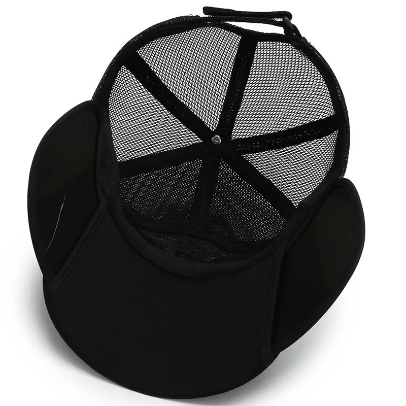 Retractable Wide Brim Beach Sun Visor Hat Lightweight Breathable Sports Hat Thin Cooling Baseball Hats Mesh Baseball Cap