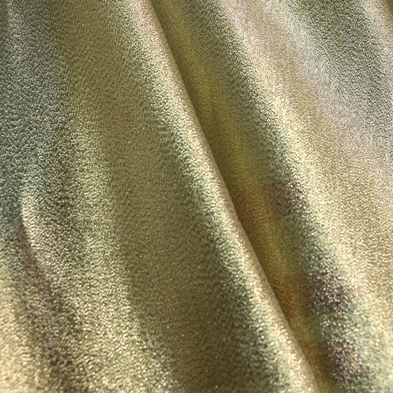 Per Meter Gold Indischer Gaze Stoff Dekorationen Material Glänzend Steif – Detail 3