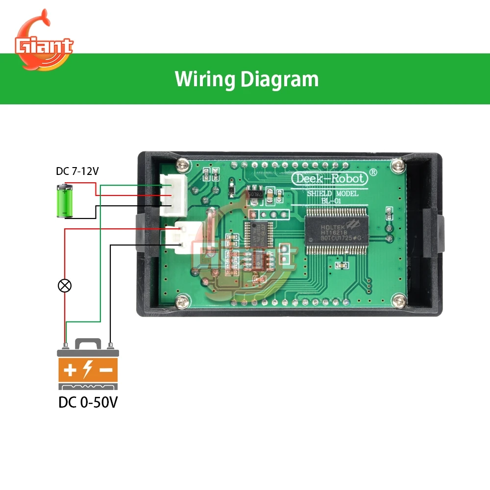 DC 0-50V Digital Voltmeter Ammeter Wattmeter Power Current Voltage Meter Power Detector Monitor Volt Tester Meter 5A 250W 5V 12V