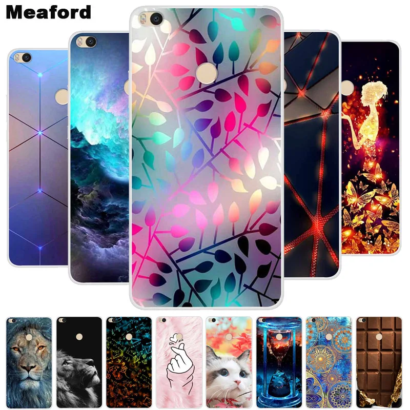 For Xiaomi Mi Max 2 Case Shockproof Soft silicone TPU Back Cover For Xiaomi Mi Mix 2 2S 3 Phone Case Mix2 Max2 Case Cute Cartoon