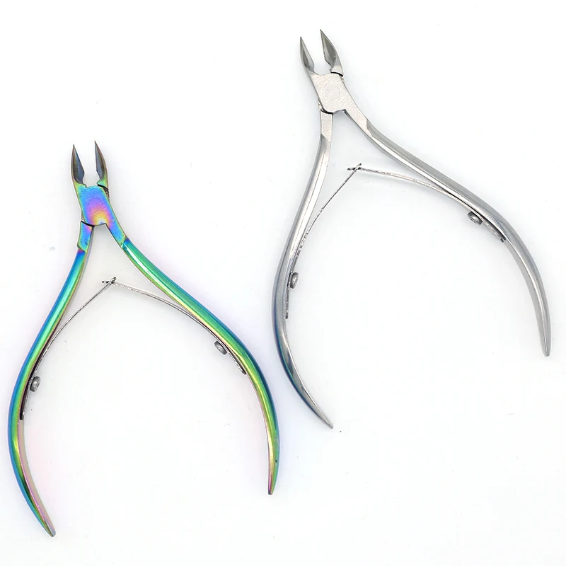 Nail Manicure Scissors Cuticle Cutter Nails Cuticle Nippers Dead Skin Remover Pedicure Stainless Steel Cutters Tools