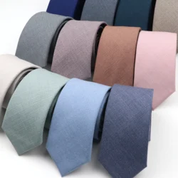 Cravates Classiques Solides de Haute Qualité pour Homme, Nouveau, Doux, Mince, Décontracté, Slim, Noir, Beige, Bleu, Cou, Affaires, Mariage