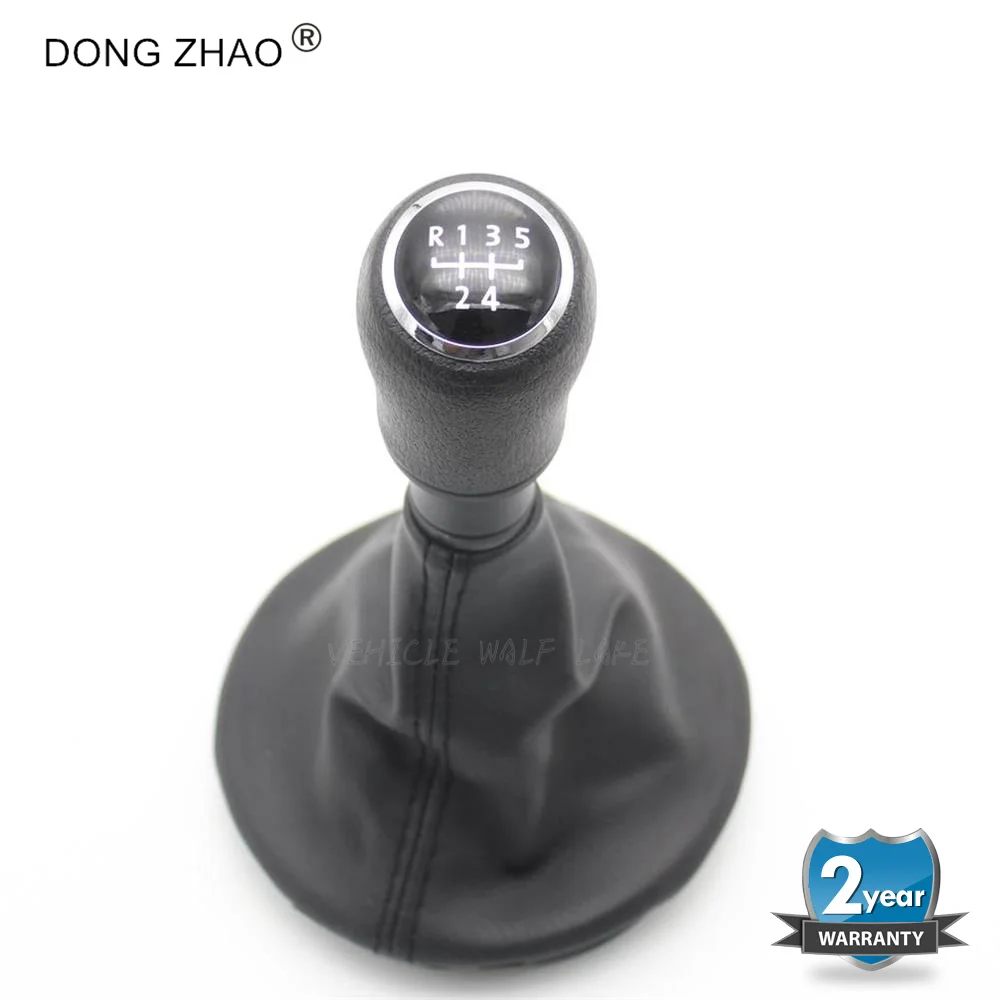 

For VW Transporter Multivan Caravelle T5 2003-2009 Car-styling 5 Speed Car Gear Stick Level Shift Knob With Leather Boot