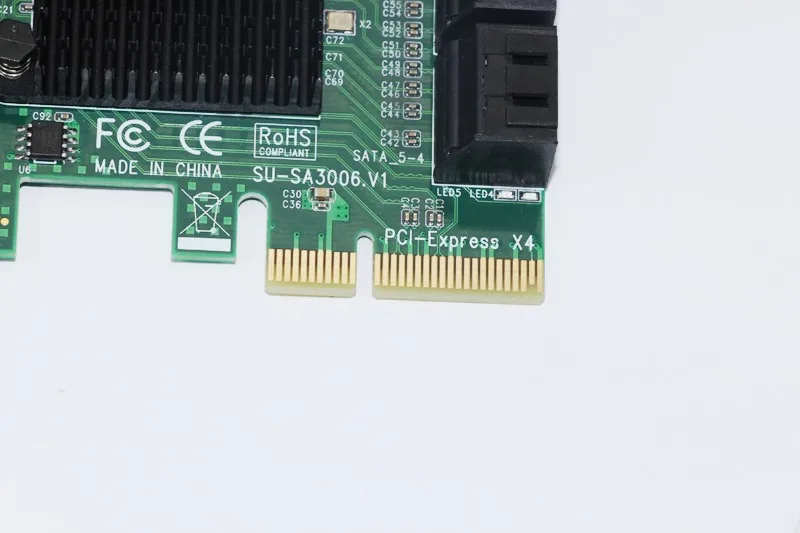 Imagem -05 - Portas Sata 3.0 6gbps Pci-express Adaptador de Cartão de Expansão Riser Única Porta até 500mb Asmedia Asm1166 Chip para Ipfs Mineração Novo