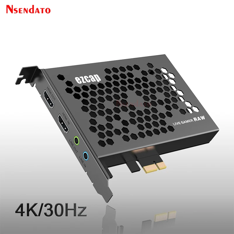 4K Hdmi PCIE Video capture Board Card with loop 1080p 60fps 120fps capturadora video capture Gamer device For live streaming PC