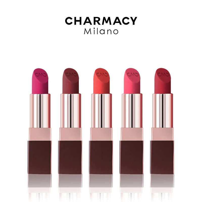 CHARMACY Matte Durable Easy To Wear Lipstick Natural Matte Red Velvet Lip Stick Lip Coloring Makeup Women Beauty Cosmetics