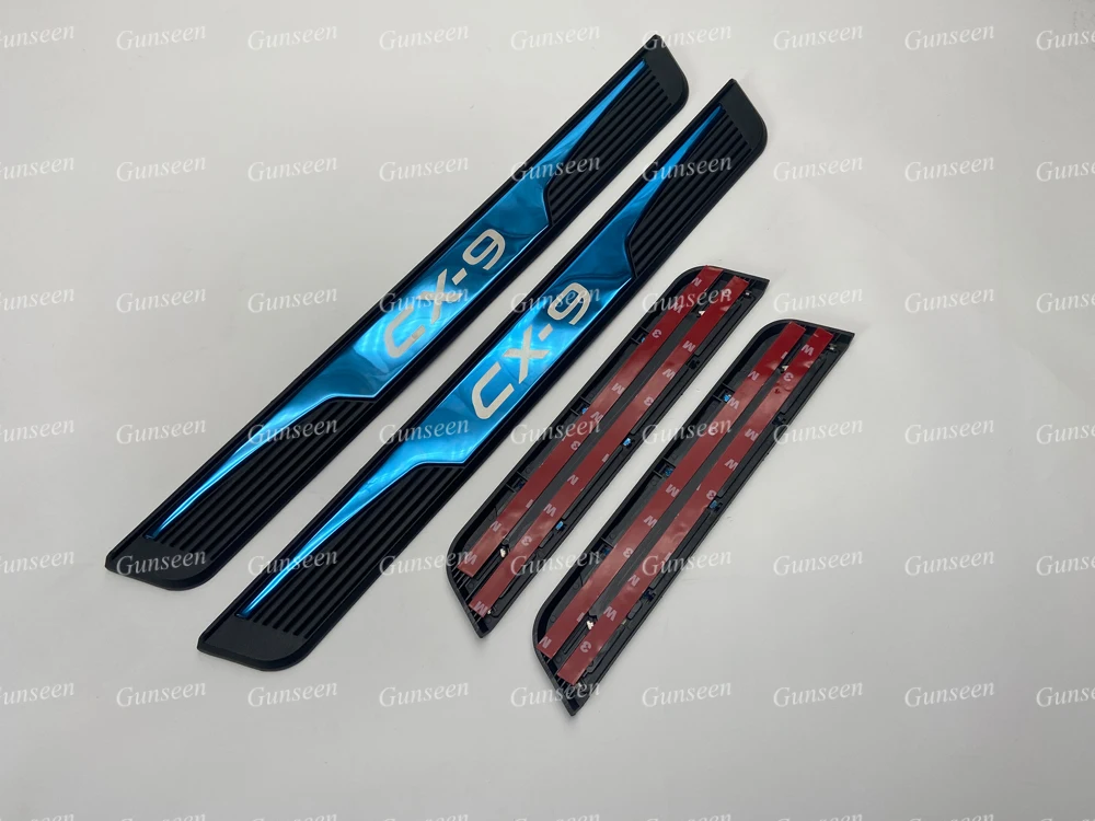 For CX9 2020 Auto Accessories Door Sill Scuff Plate Pedal Trim Stainless Steel Car Sticker Threshold Protector Cover Styling - Image 6