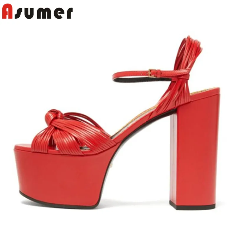 ASUMER 2022 newest sexy high heel platform sandals women party prom shoes European Style classic style gladiator sandals ladies