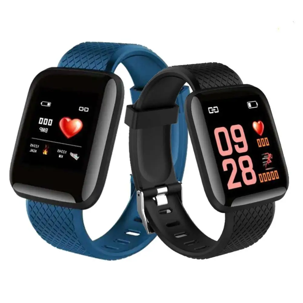 D13 116 Plus 1.3inch Bluetooth Blood Pressure Heart Rate Monitor Smart Bracelet Bond Touch парные