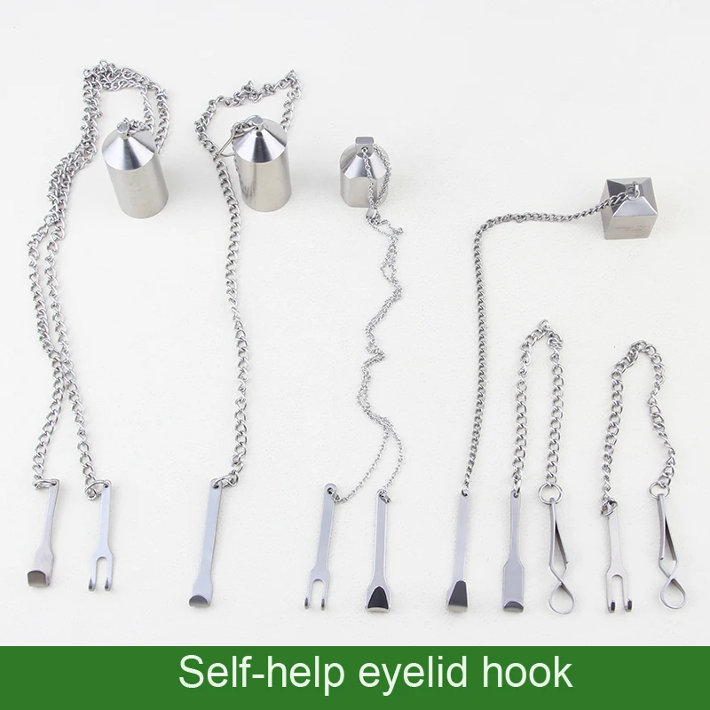 Eye bag self-help hook beauty pull hook stainless steel ophthalmic instrument double eyelid tool