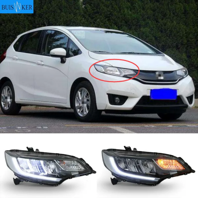 A Pair For Fit Headlights 2013-2018 Fit LED Head Lamps All LED light Source Daytime Running Lights Dynamic Turn