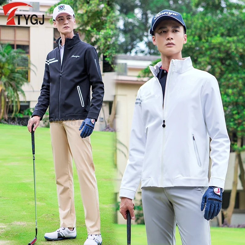 2021 autunno inverno uomo giacche da Golf giacca Casual impermeabile con cerniera completa per uomo antivento mantenere caldo abbigliamento da Golf