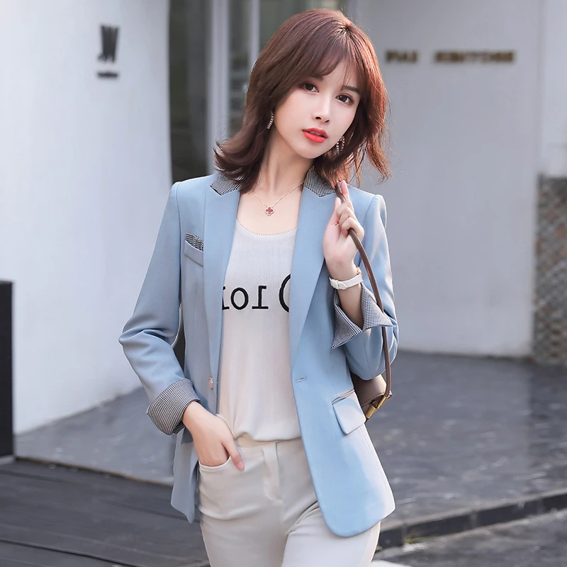 Long Sleeve OL Styles Blazers Jackets Coat for Women Spring Fall Ladies Professional Blaser Outwear Tops Clothes Plus Size 5XL