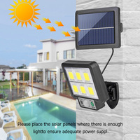 LED Split Solar Powered Wall Light Outdoor Waterproof Motion Sensor Induction Lamp Garden Street Lighting Decoration