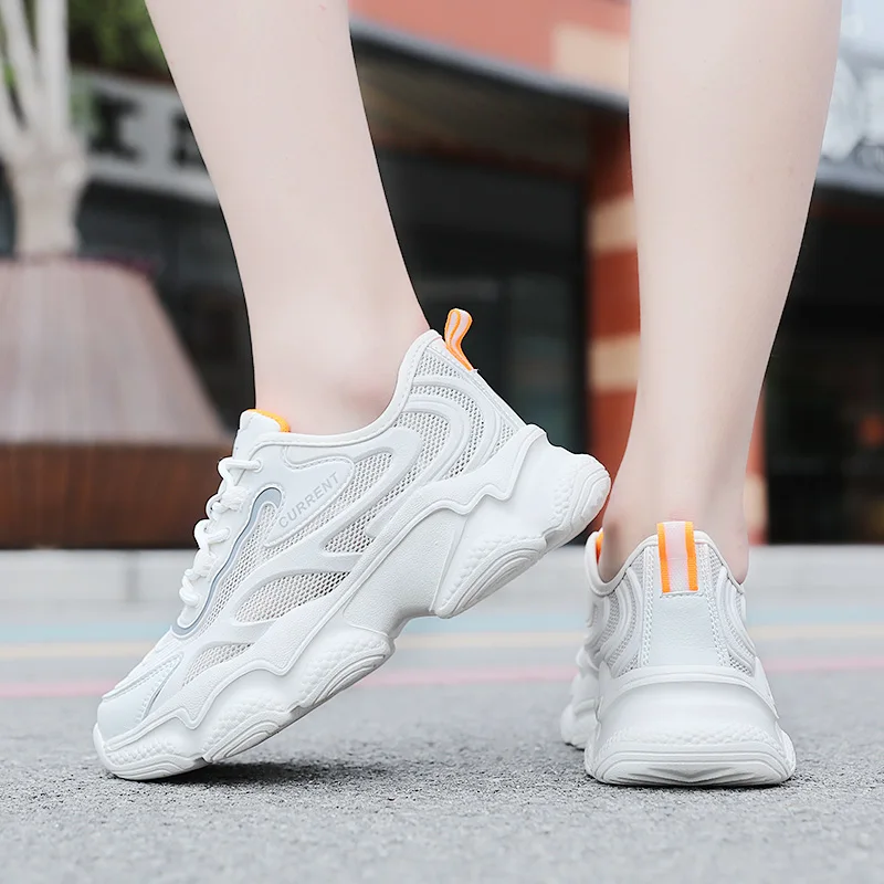 

2022 New Platform Ladies Sneakers Breathable Women Casual Shoes Woman Fashion Height Increasing Shoes Plus Size 35-42