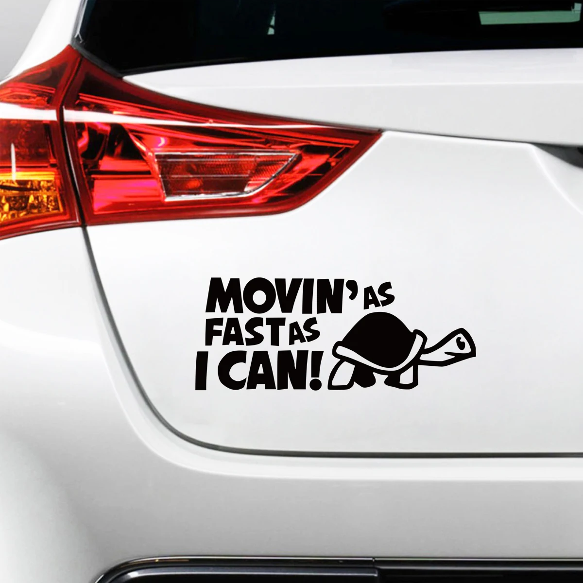 Funny Car Sticker Turtle SLOW Decal For Cars Auto Bumper Window Door Body JAYJOE Dropshipping Vinyl Car Stickers